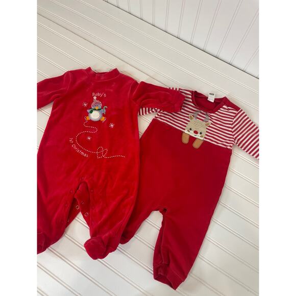 Circo Waikiki Baby Boy Holiday Christmas Sleep & Play Bundle Size 6-9 MONTHS - Picture 1 of 4